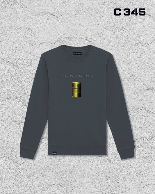 Crewneck sweatshirt Unisex "Black gears”
