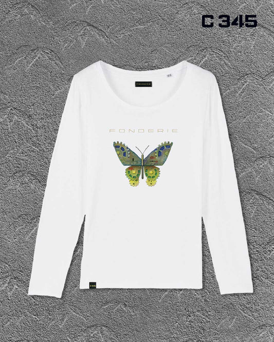 T-shirt maniche lunghe "Farfalla meccanica"